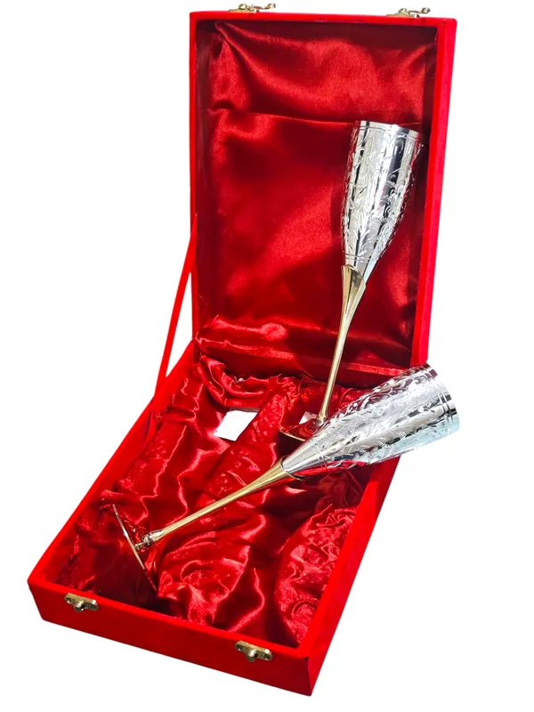Premium_Gift_Silver_Plated_Brass_Wine_Goblet_Set_of_2_Pieces,_300_ML_with_Velvet_Box