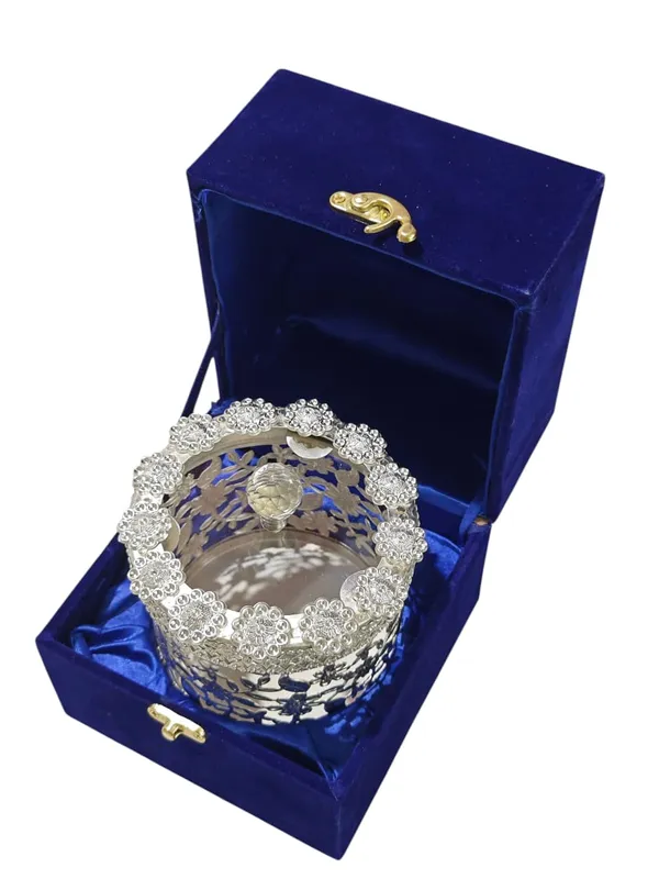 Silver_Plated_Dry_Fruit_Box_with_Velvet_Gift_Box_|_Floral_Engraved_Vintage_Metal_Jar_for_Diwali_&_Corporate_Gifting