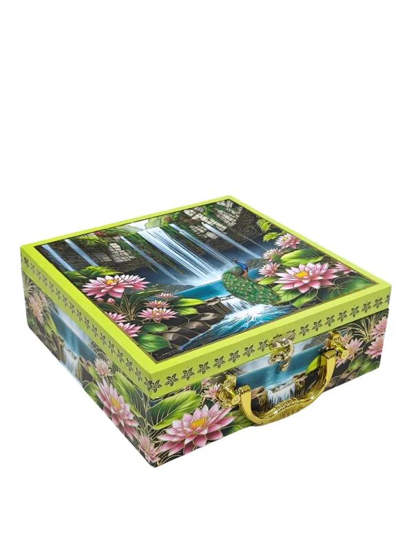 MDF_Wood_Paper_Box_with_4_Empty_Glass_Jars_–_Multipurpose_Gift