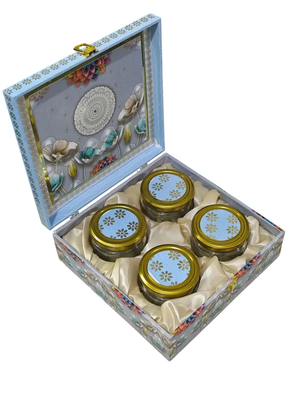 MDF_Wood_Paper_Box_with_4_Empty_Glass_Jars_�_Multipurpose_Gift_Hamper_for_Dry_Fruits,_Snacks,_Chocolates_|_Perfect_for_Diwali,_Weddings,_Eid_&_Festive_Gifting