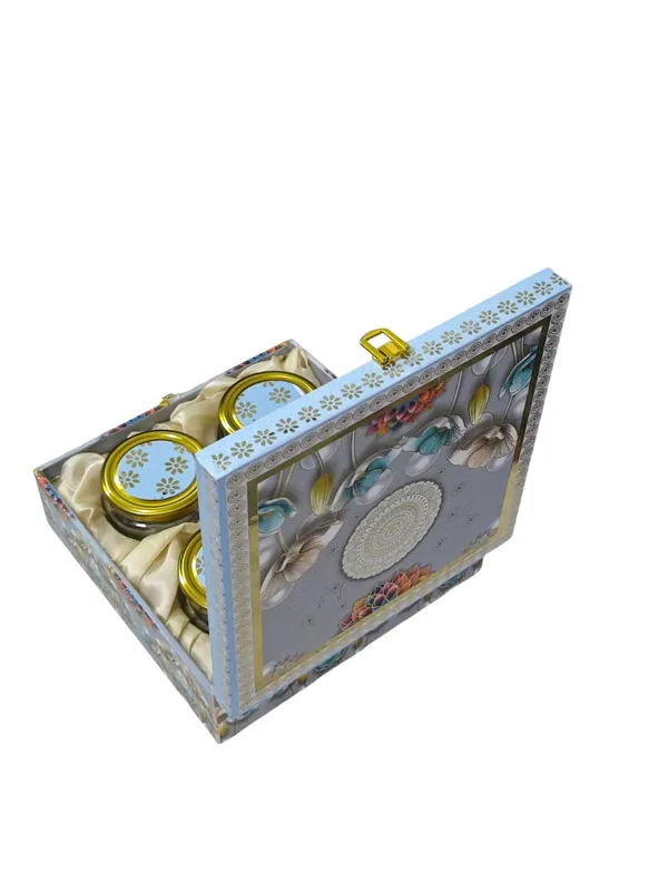 MDF_Wood_Paper_Box_with_4_Empty_Glass_Jars_�_Multipurpose_Gift_Hamper_for_Dry_Fruits,_Snacks,_Chocolates_|_Perfect_for_Diwali,_Weddings,_Eid_&_Festive_Gifting