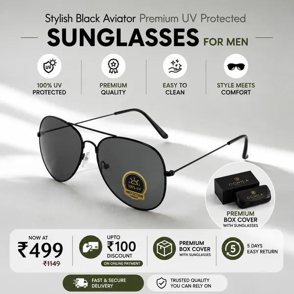 Stylish_Black_Aviator_Premium_UV_Protected_Sunglasses_For_Men