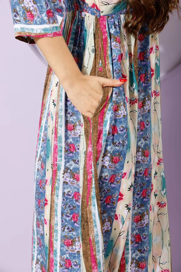 Digital_Viscose_Modal_Print_Ankle_Dress
