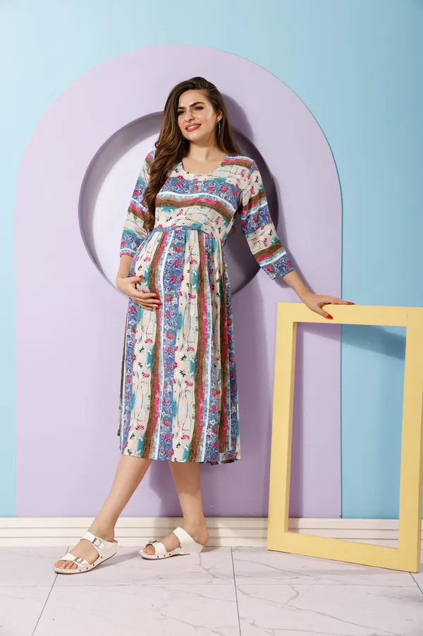 Digital_Viscose_Modal_Print_Ankle_Dress