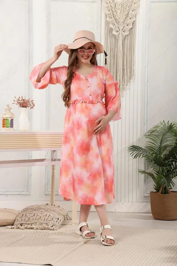 Tie&Die_Bell_Sleeves_Ankle_Length_Dress