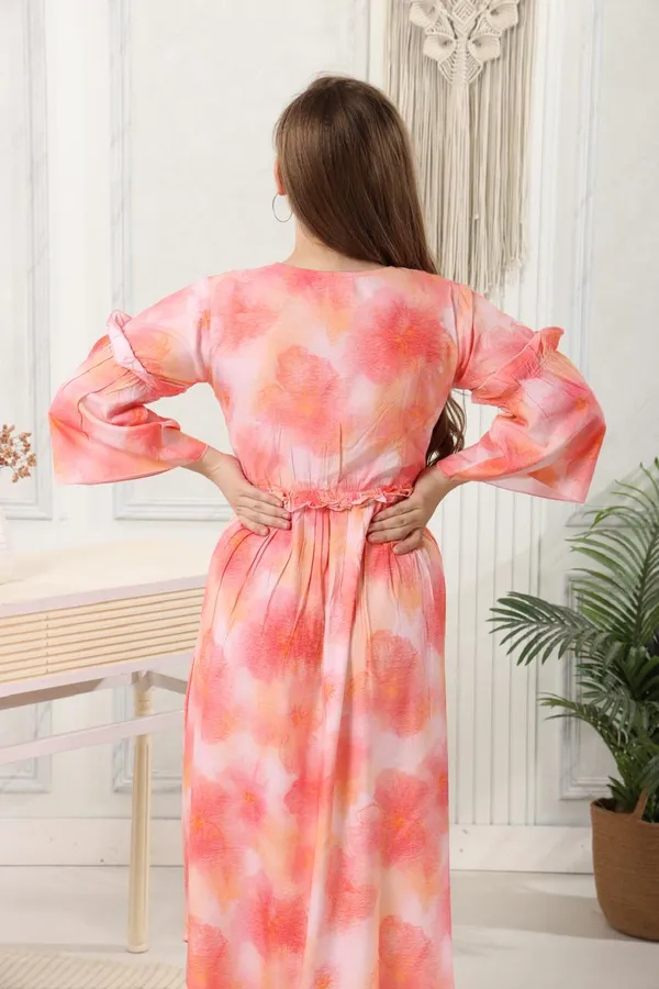 Tie&Die_Bell_Sleeves_Ankle_Length_Dress