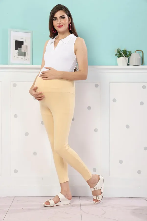 Rib_Cotton_Highwaist_Maternity_Bottom