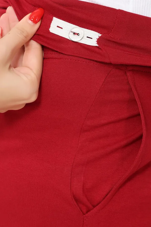 Cotton_Lycra_Highwaist_Adjusteble_Elastic_Maternity_Flared_Palazzo