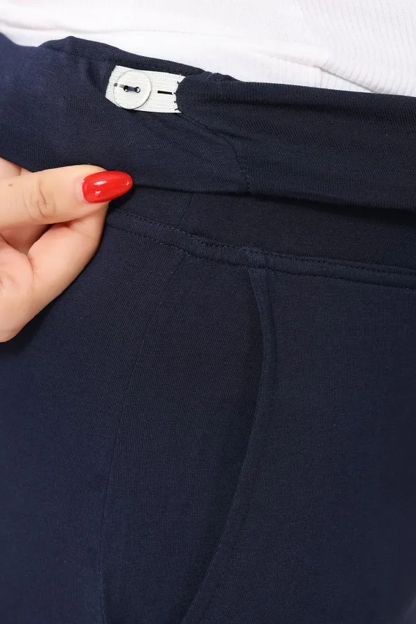 Cotton_Lycra_Highwaist_Adjusteble_Elastic_Maternity_Flared_Palazzo