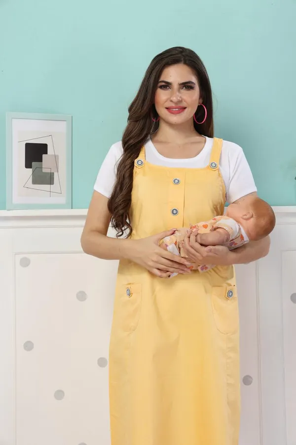Mustard_Maternity_Dress_|_Maternity_Personified_Maternity_Wear_Kurti_For_Women