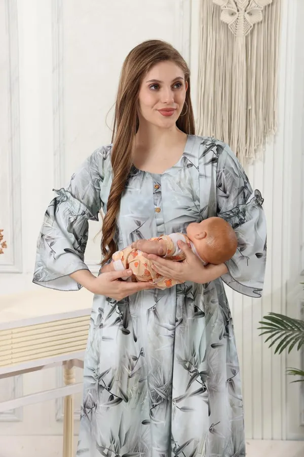 Tie&Die_Bell_Sleeves_Ankle_Length_Dress
