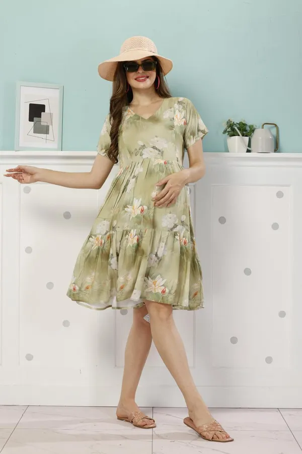 slim fit dress slacks Forest Green Leaf Print Balloon Sleeve Maternity Maxi Dress  PinkBlush