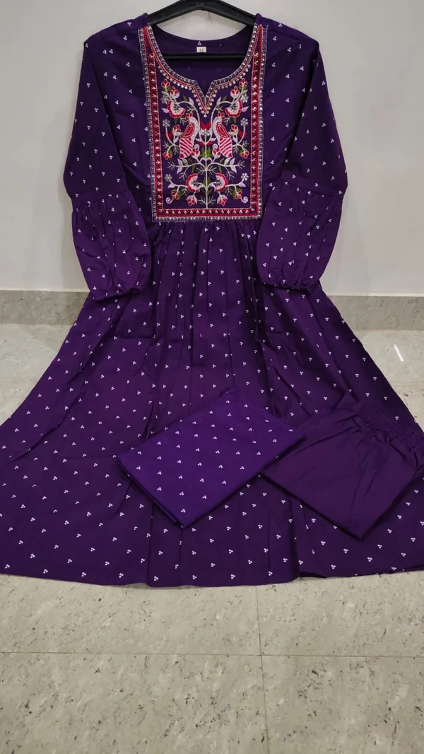 Elegant_Blue_Batik_Print_A-Line_Kurta_Set_with_Dupatta_–_3-Piece_Stitched_Cotton_Suit