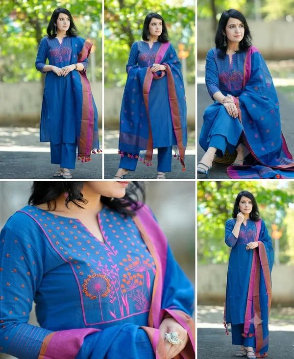 Elegant_Handloom_Cotton_3-Piece_Suit_Set_with_Embroidered_Yoke_&_Pure_Linen_Dupatta