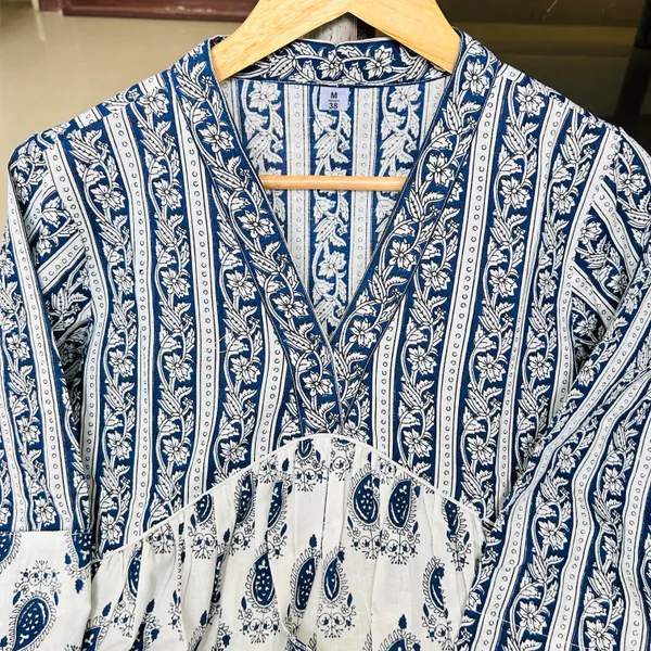 Summer_Special_Cotton_Flax_Co-ord_Set_with_Delicate_Embroidery,_Lace_&_Handwork_Blue