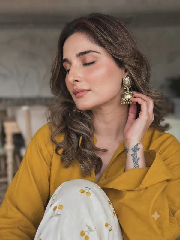 Trendy_Corset-Style_Cotton_Kurta_&_Off-White_Cherry_Motif_Farshi_Salwar_Set_Yellow