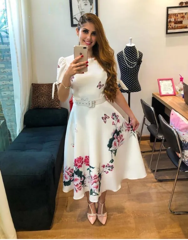 FOXDX_White_Women_Satin_Fit_And_Flare_Dress