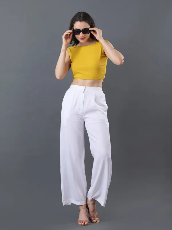 Women_Solid_Yellow_Boat_Neck_Sleeveless_Ribbed_Fitted_Crop_Top