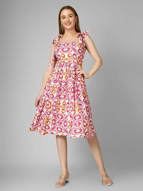 Ikat_Printed_White_Rayon_Shoulder_Straps_Fit_and_Flare_Dress
