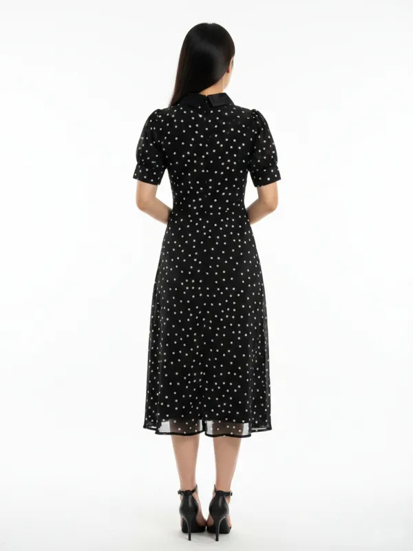 Polka_Dot_Printed_Black_Georgette_Peter_Pan_Neck_Fit_and_Flare_Midi_Dress
