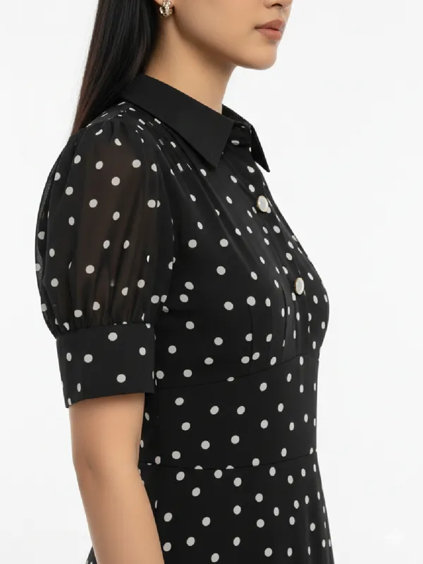 Polka_Dot_Printed_Black_Georgette_Peter_Pan_Neck_Fit_and_Flare_Midi_Dress