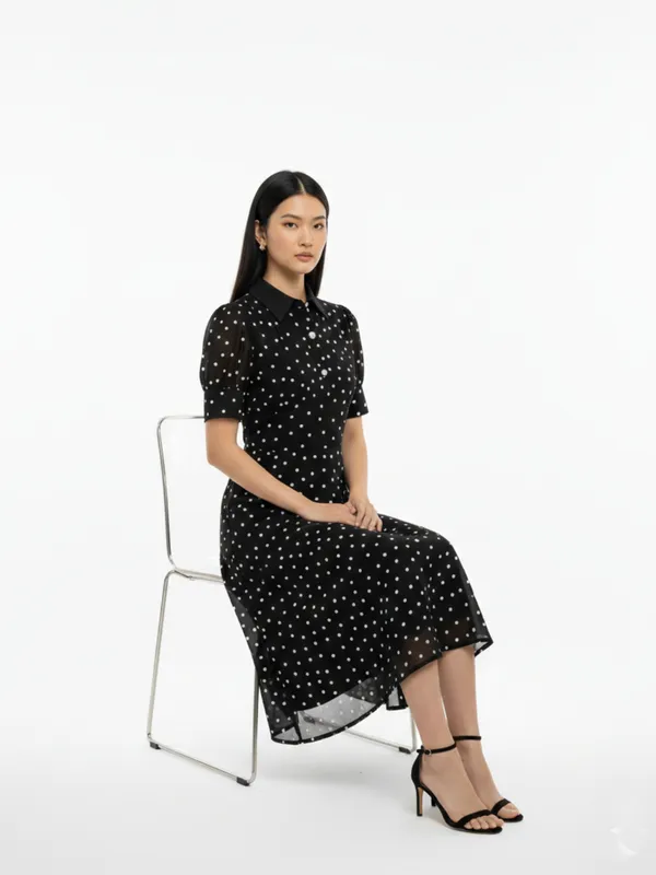 Polka_Dot_Printed_Black_Georgette_Peter_Pan_Neck_Fit_and_Flare_Midi_Dress