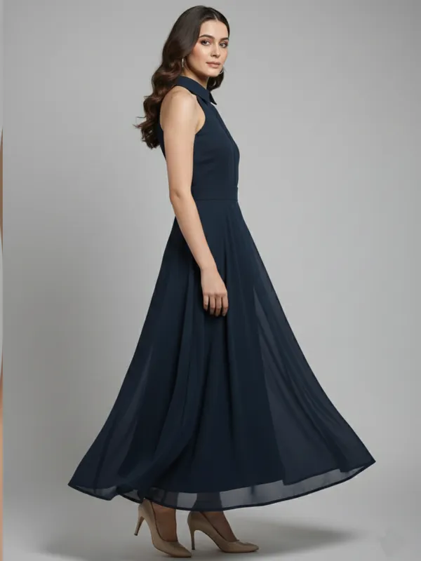 Solid_Navy_Blue_Georgette_Halter_Neck_Sleeveless_Fit_and_Flare_Midi_Dress