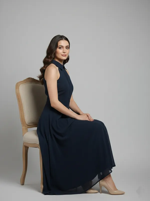 Solid_Navy_Blue_Georgette_Halter_Neck_Sleeveless_Fit_and_Flare_Midi_Dress