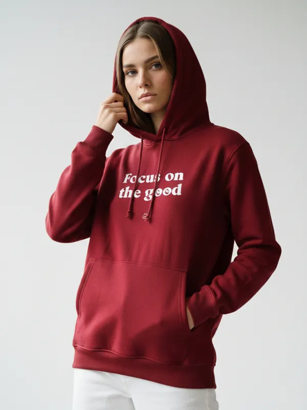 Women_Printed_Maroon_Spun_Fleece_Long_Sleeve_Hoodie