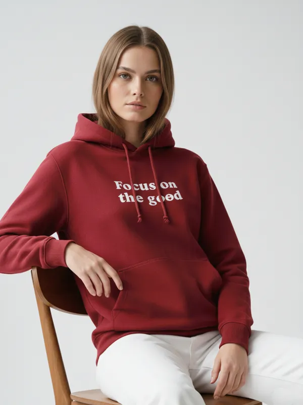 Women_Printed_Maroon_Spun_Fleece_Long_Sleeve_Hoodie
