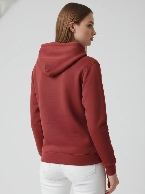 Women_Printed_Maroon_Spun_Fleece_Long_Sleeve_Hoodie
