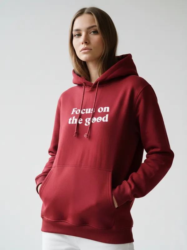 Women_Printed_Maroon_Spun_Fleece_Long_Sleeve_Hoodie