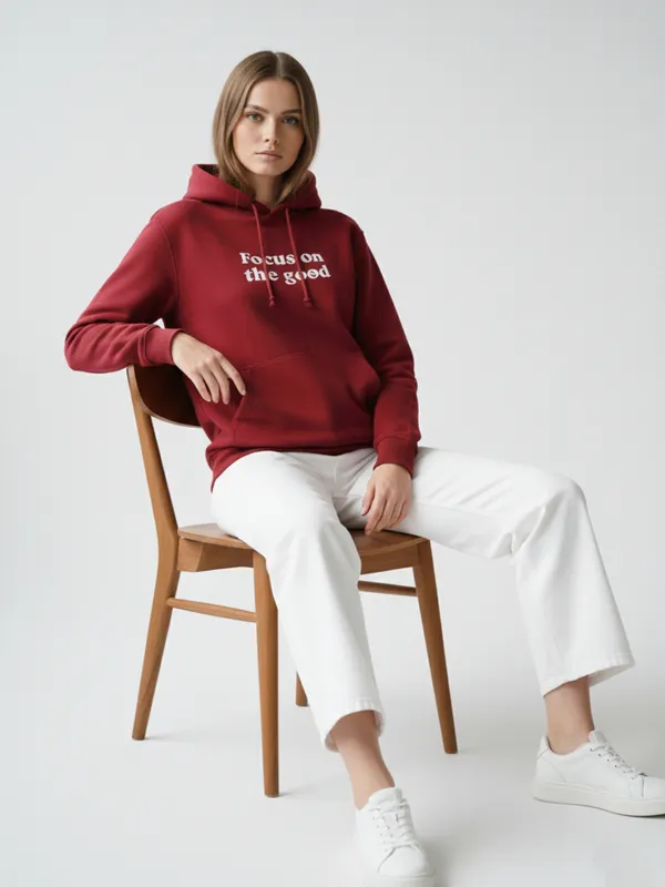 Women_Printed_Maroon_Spun_Fleece_Long_Sleeve_Hoodie