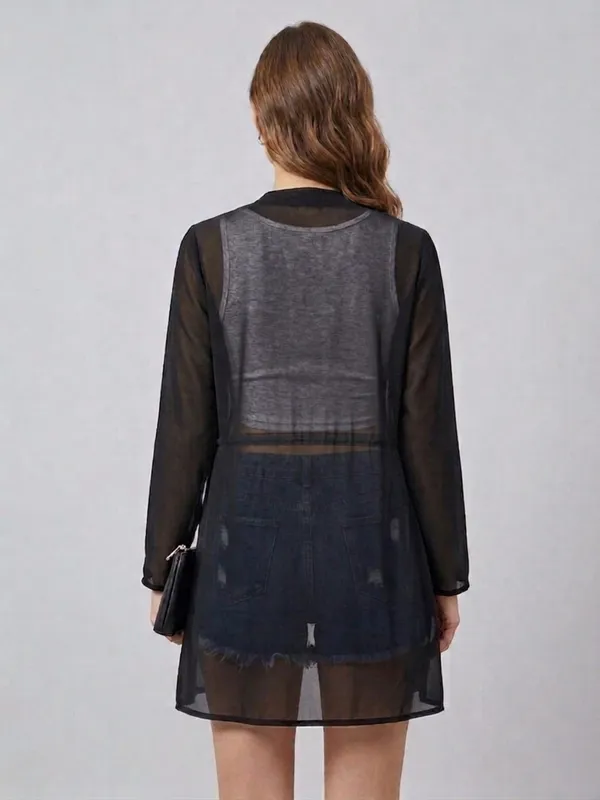 ANVI_Be_Yourself_Women_Solid_Black_Georgette_Long_Sleeve_Open_Front_Tie-ups_Regular_Shrug