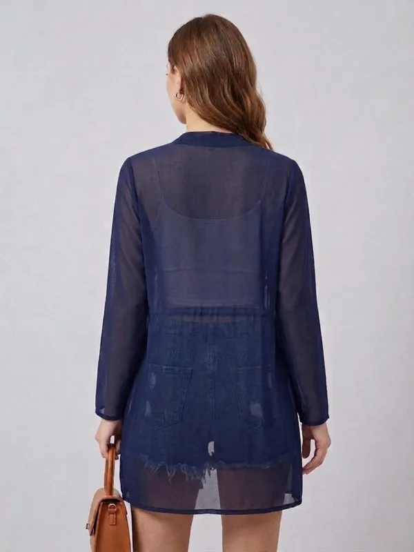 ANVI_Be_Yourself_Women_Solid_Navy_Blue_Georgette_Long_Sleeve_Open_Front_Tie-ups_Regular_Shrug