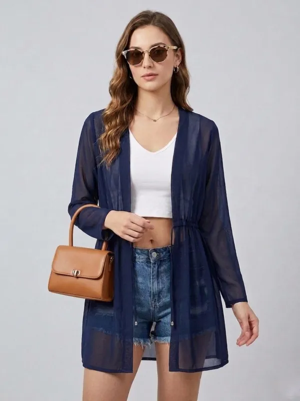 ANVI_Be_Yourself_Women_Solid_Navy_Blue_Georgette_Long_Sleeve_Open_Front_Tie-ups_Regular_Shrug