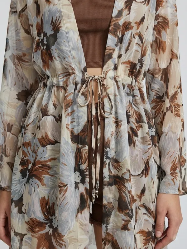ANVI_Be_Yourself_Women_Floral_Printed_Brown_Chiffon_Long_Sleeve_Open_Front_Tie-ups_Regular_Shrug