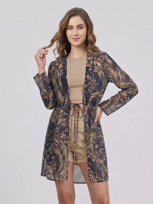 ANVI_Be_Yourself_Women_Floral_Printed_Black_Beige_Georgette_Long_Sleeve_Open_Front_Tie-ups_Regular_Shrug