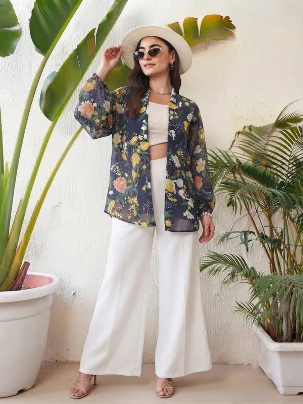 Women_Floral_Print_Navy_Blue_Georgette_Long_Sleeve_Front_Open_Kimono_Shrug