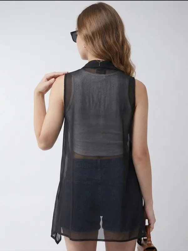 Women_Solid_Black_Georgette_Sleeveless_Front_Open_Regular_Shrug_With_Asymmetric_Hemline
