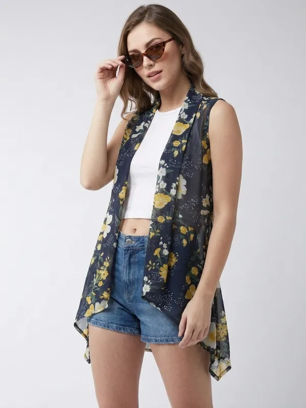 Women_Floral_Printed_Navy_Blue_Georgette_Sleeveless_Front_Open_Regular_Shrug_With_Asymmetric_Hemline