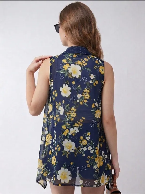 Women_Floral_Printed_Navy_Blue_Georgette_Sleeveless_Front_Open_Regular_Shrug_With_Asymmetric_Hemline