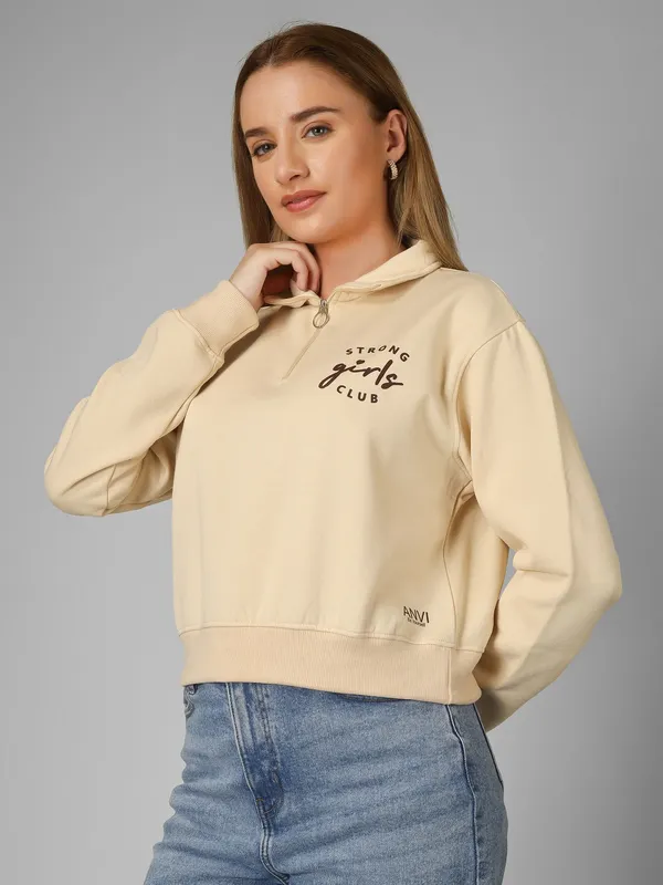 Women_Typography_Bottle_Green_Spun_Fleece_Relaxed_Fit_Pullover_Sweatshirt