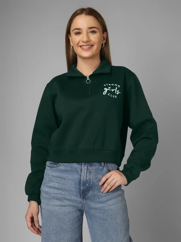 Women_Typography_Bottle_Green_Spun_Fleece_Relaxed_Fit_Pullover_Sweatshirt