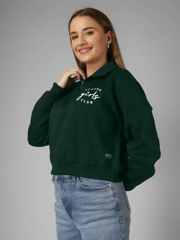 Women_Typography_Bottle_Green_Spun_Fleece_Relaxed_Fit_Pullover_Sweatshirt