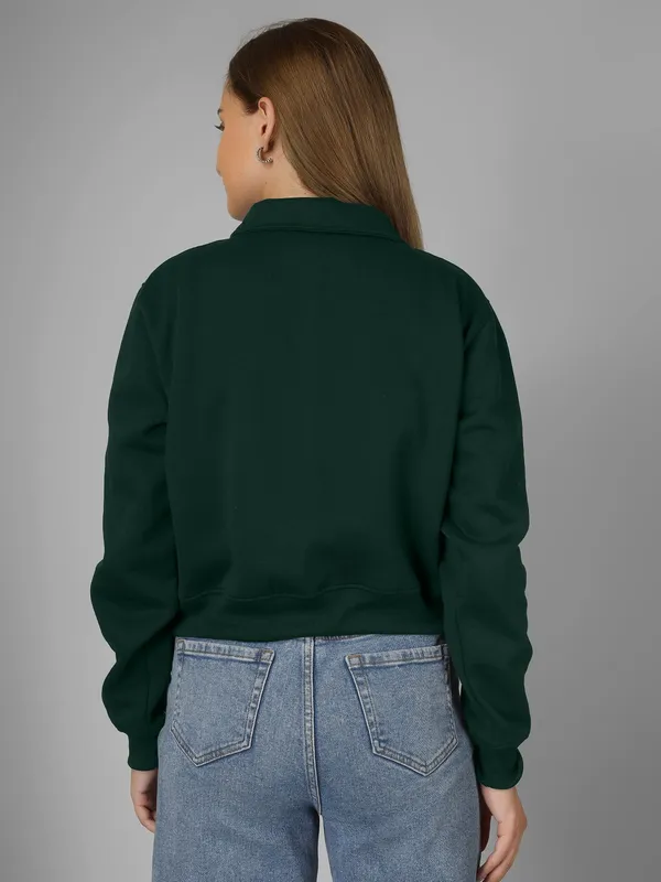 Women_Typography_Bottle_Green_Spun_Fleece_Relaxed_Fit_Pullover_Sweatshirt