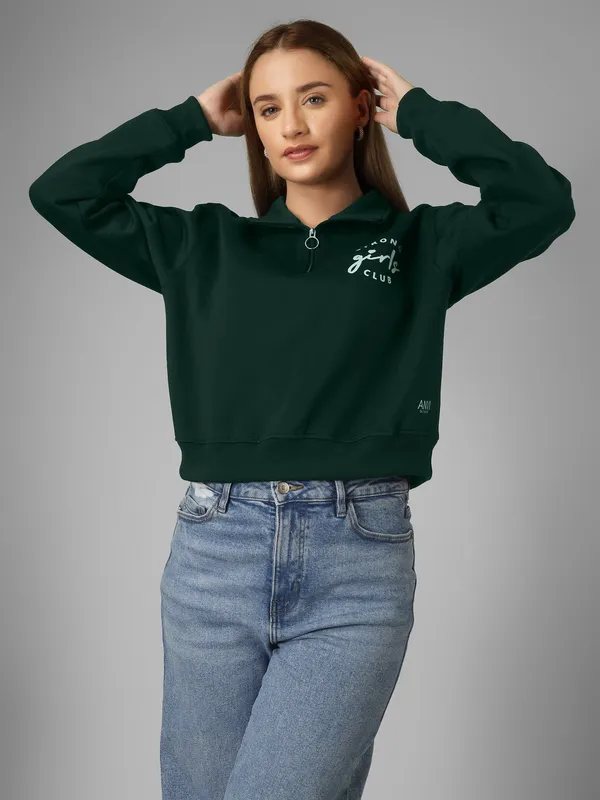 Women_Typography_Bottle_Green_Spun_Fleece_Relaxed_Fit_Pullover_Sweatshirt