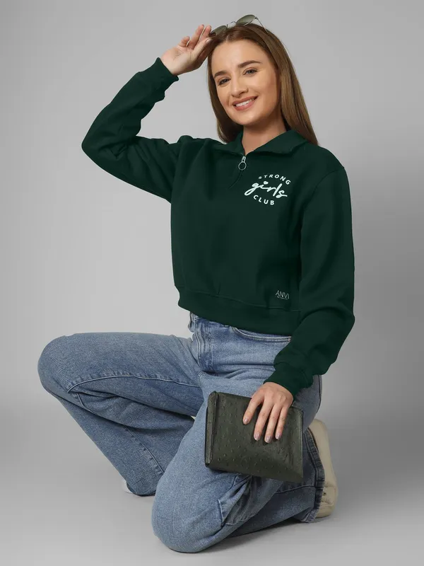 Women_Typography_Bottle_Green_Spun_Fleece_Relaxed_Fit_Pullover_Sweatshirt
