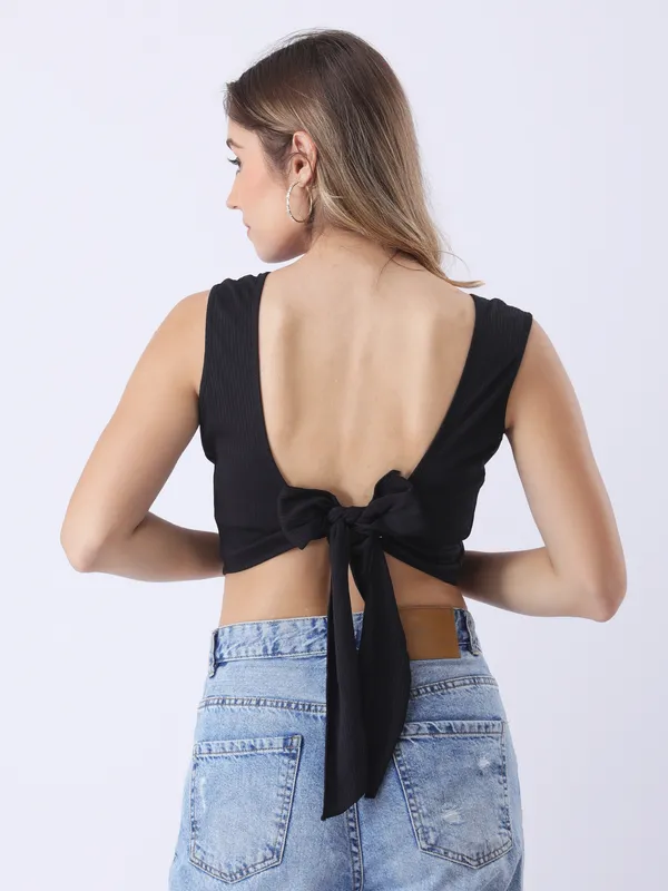 Women_Solid_Black_Boat_Neck_Sleeveless_Ribbed_Fitted_Crop_Top