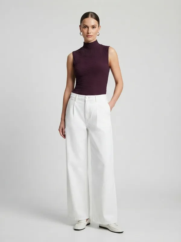 ANVI_Be_Yourself_Solid_Wine_Scrabble_Ribbed_High_Neck_Sleeveless_Regular_Top